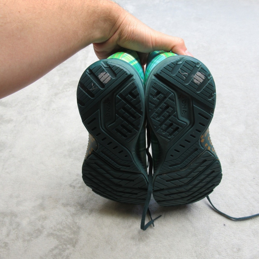 Brooks Womens Shoes 9 B Green Plaid Launch 8 Run Lucky Lightweight Running - Picture 12 of 15